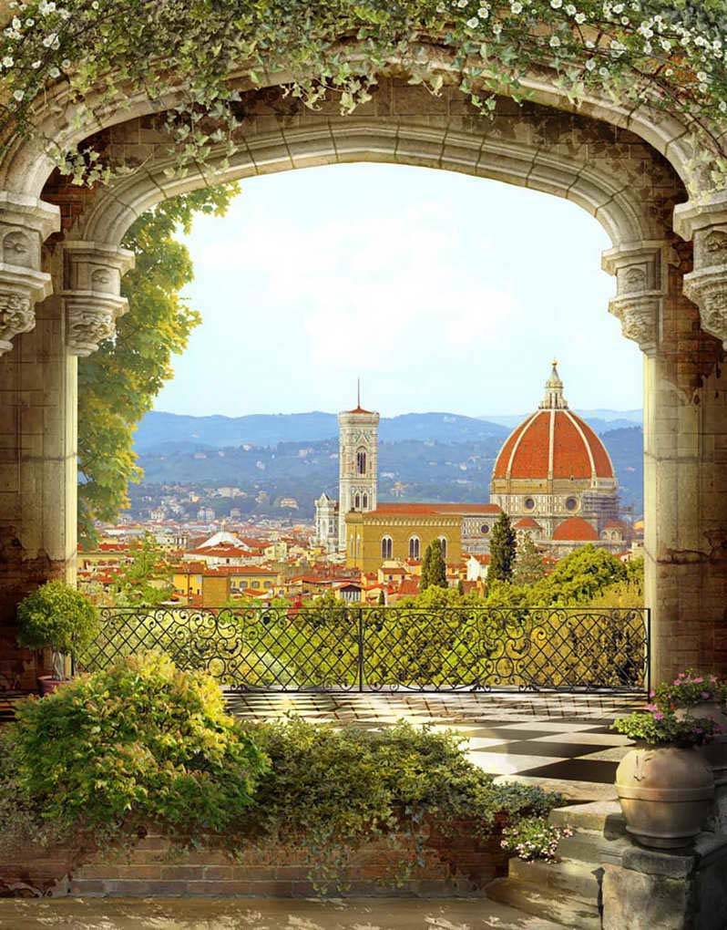 Фотообои Арка с видом на Флоренцию
