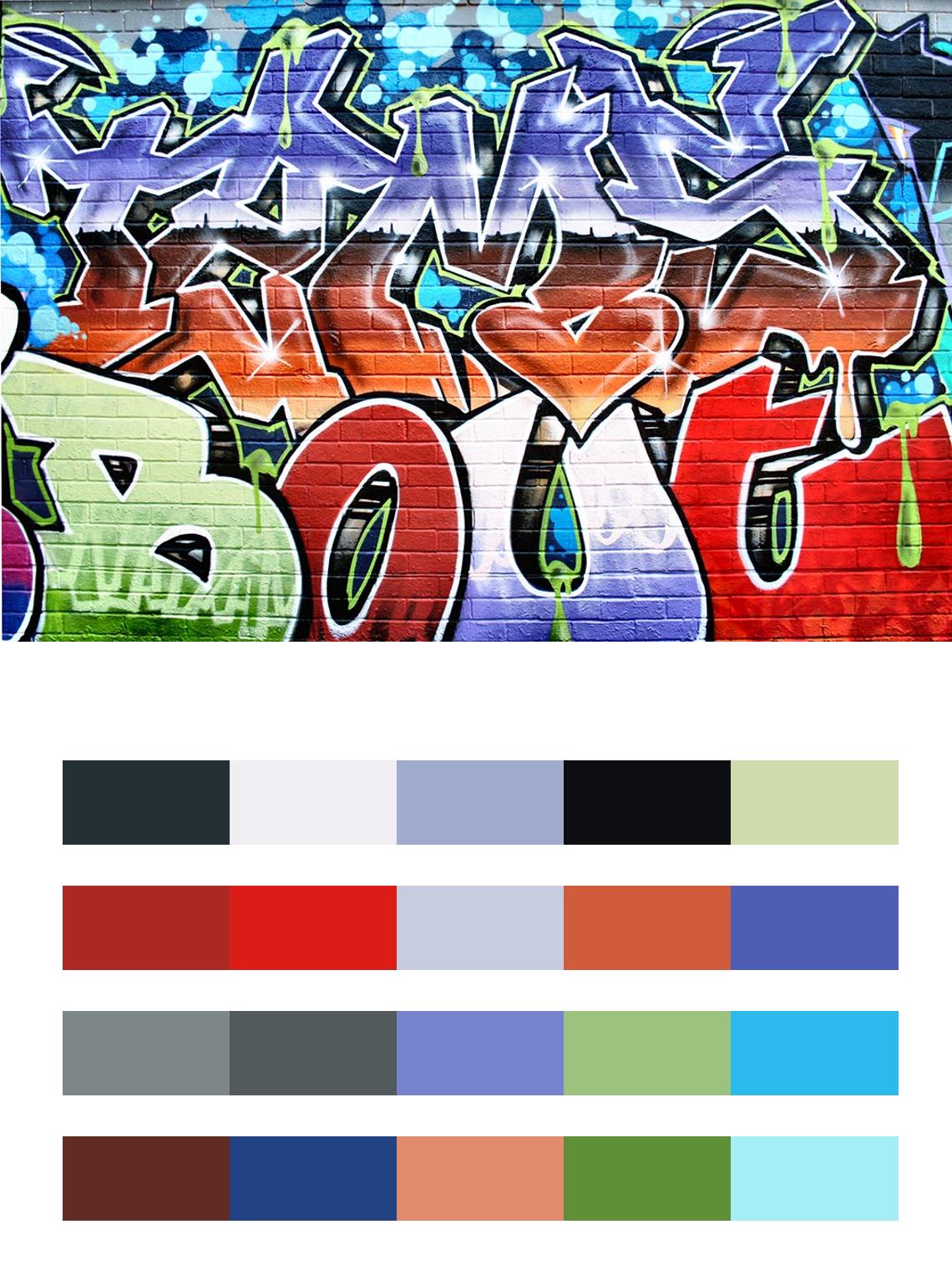 Граффити градиент цвета