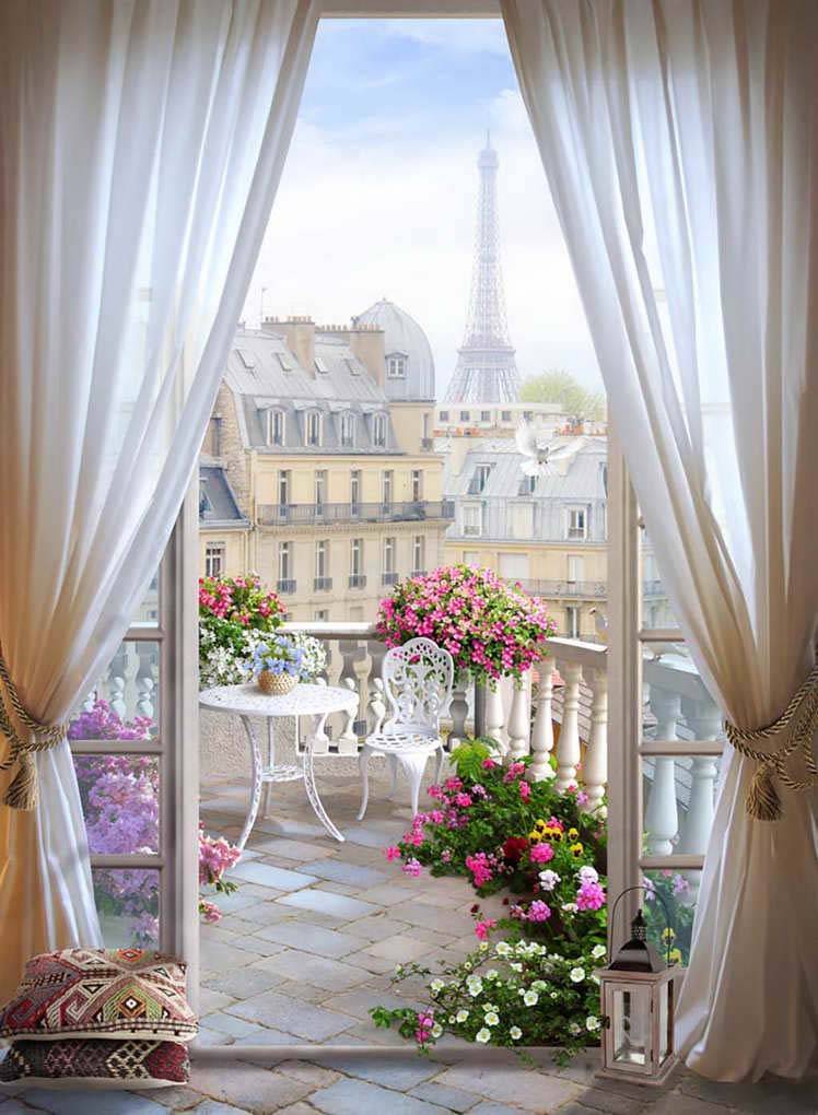 Фотообои Окно в Париж